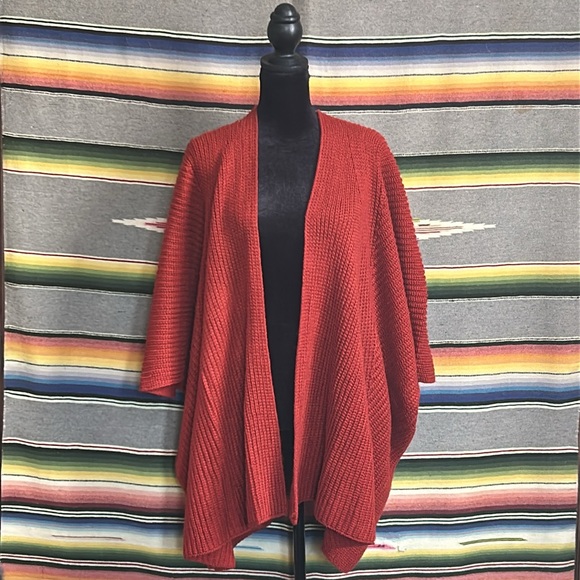 Rusty Hued Chunky Knit Cardigan OSFM - Picture 4 of 8